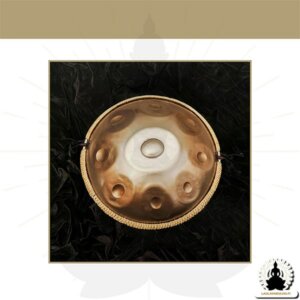 9 Nuotin Handpan – Kultainen – D Molli – Lisävarusteet Mukana (3)