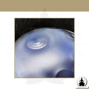 10 Nuotin Handpan – Galaxy Blue – D Molli – Lisävarusteet Mukana (4)