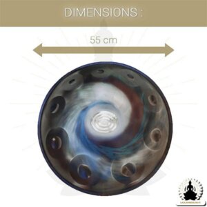 10 Nuotin Handpan – Milky Way – D Molli – Lisävarusteet mukana (4)