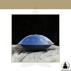 10 Nuotin Handpan – Steel Blue – D Molli – Lisävarusteet Mukana (2)