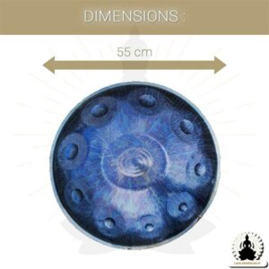 10 Nuotti Handpan – Purple Space – D Molli – Lisävarusteet Mukana (2)