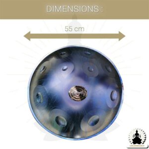 11 Nuotin Handpan – Deep Space – D Molli – Lisävarusteet mukana (6)