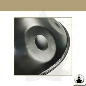 9 Nuotin Handpan – Dark Black – D molli – Lisävarusteet Mukana (4)